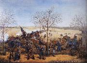 Samuel J.Reader The Battle of the Blue October 22.1864 oil painting